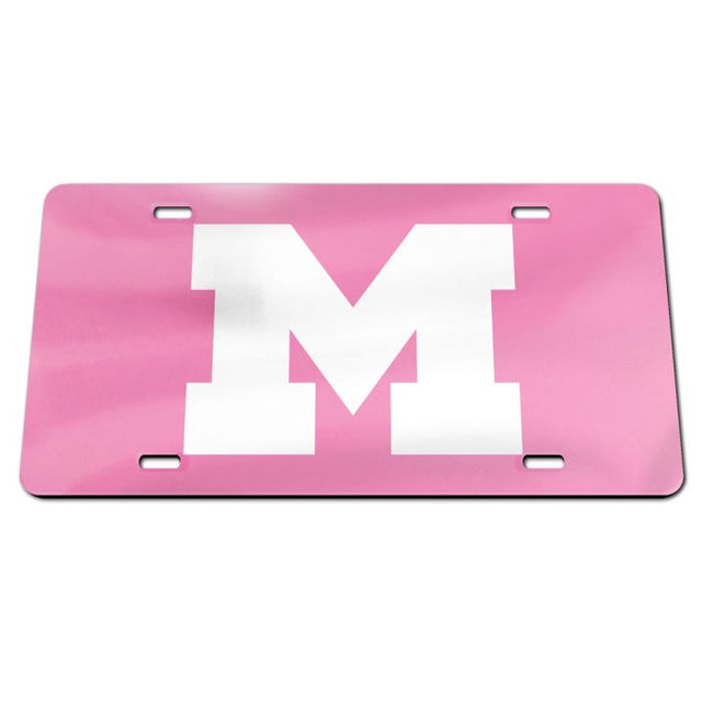 Michigan Wolverines Acrylic Classic License Plates