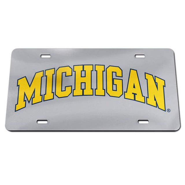 Michigan Wolverines Acrylic Classic License Plates