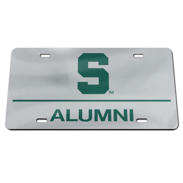 Placas de matrícula clásicas de acrílico de los Spartans de Michigan State