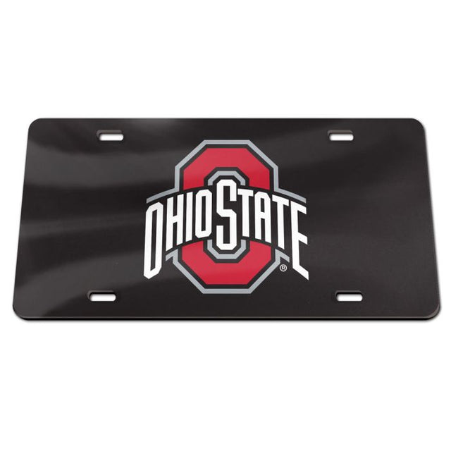 Ohio State Buckeyes Black Bkgd Specialty Acrylic License Plate