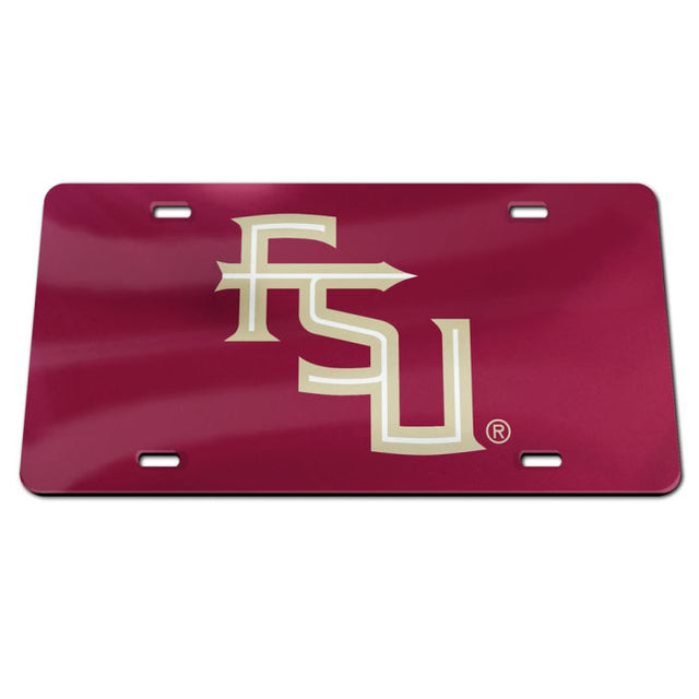 Florida State Seminoles Specialty Acrylic License Plate