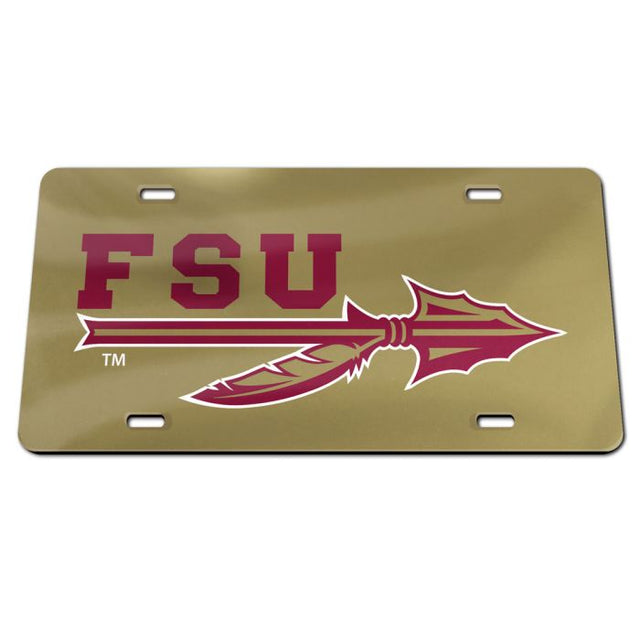 Florida State Seminoles Specialty Acrylic License Plate