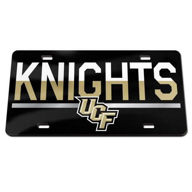 Matrícula especial de acrílico COLOR DUO de UCF Knights