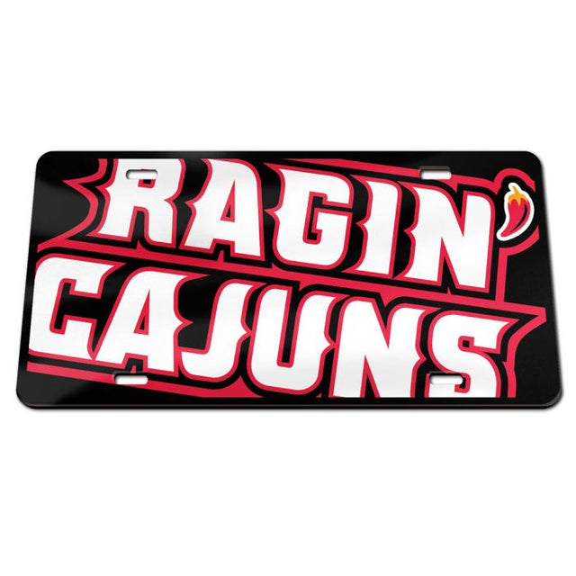 Louisiana - Lafayette Ragin Cajuns MEGA Specialty Acrylic License Plate