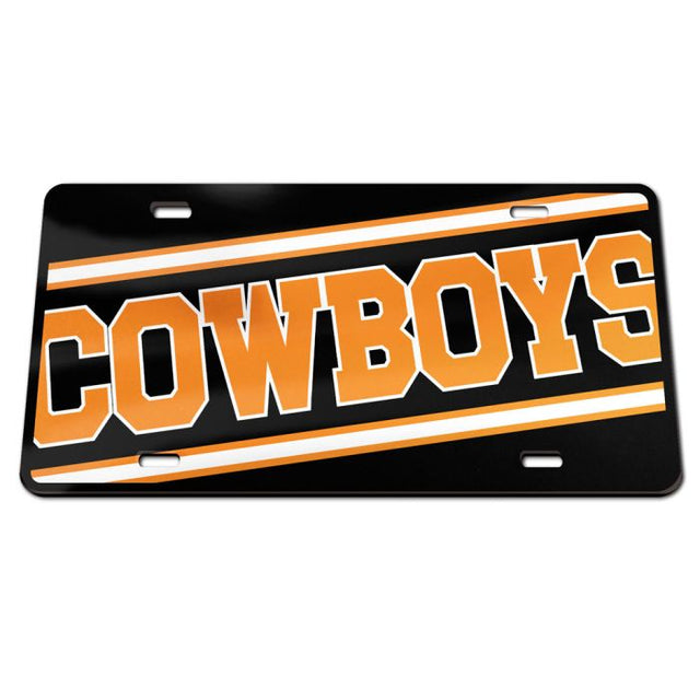 Oklahoma State Cowboys MEGA Specialty Acrylic License Plate