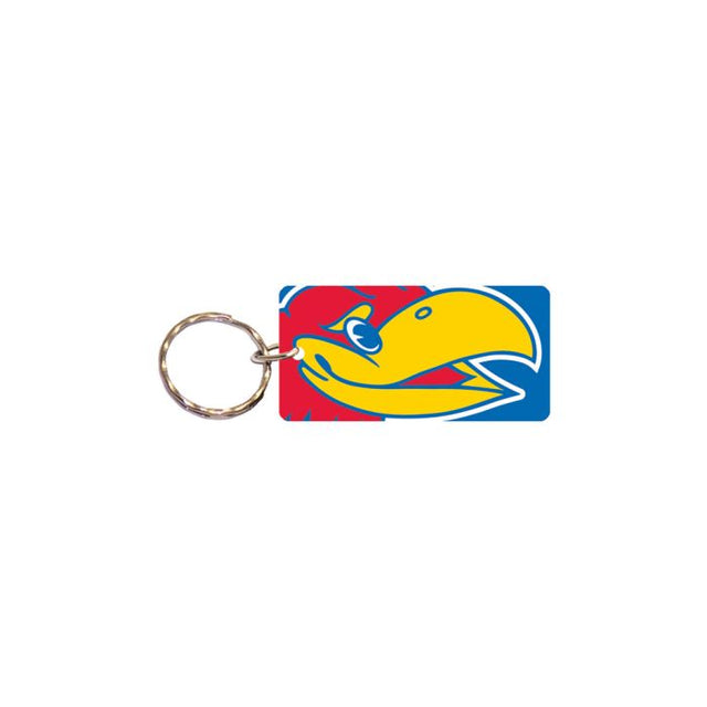 Llavero rectangular MEGA de los Kansas Jayhawks