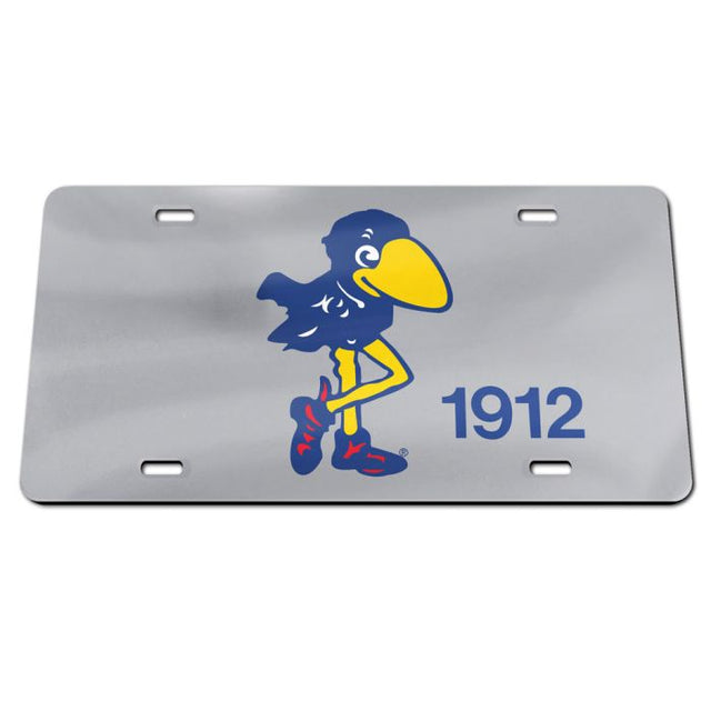 Kansas Jayhawks /College Vault Specialty Acrylic License Plate