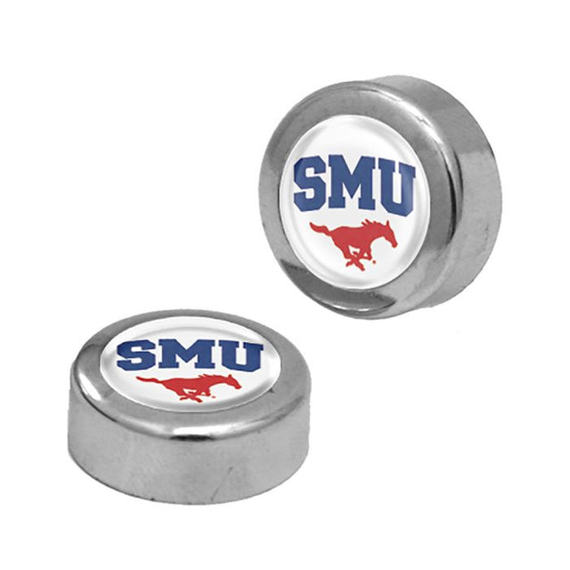 Southern Methodist Mustangs Domed Screw Caps