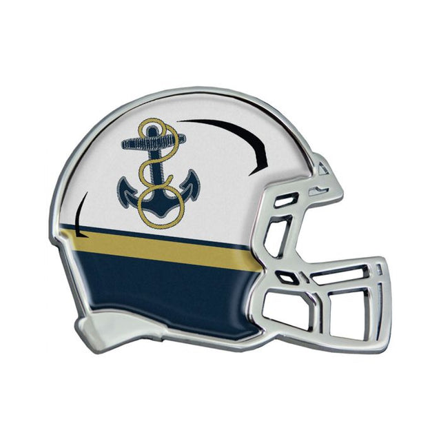 Navy Midshipmen HELMET Chrome Metal Domed Emblem