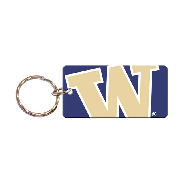 Llavero rectangular MEGA de Washington Huskies