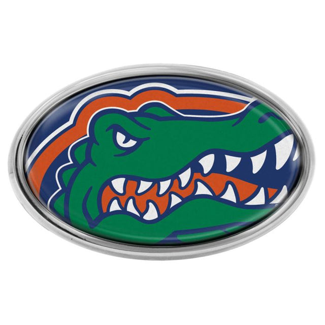 Emblema abovedado de metal cromado MEGA de los Florida Gators