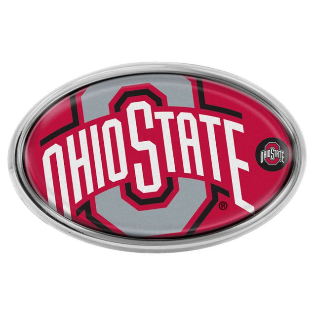 Ohio State Buckeyes MEGA Chrome Metal Domed Emblem