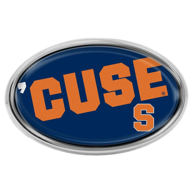 Syracuse Orange Chrome Metal Domed Emblem