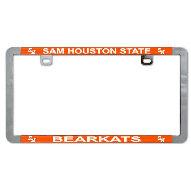 Sam Houston State Bearkats Metal Lic. Plate Frame Slim