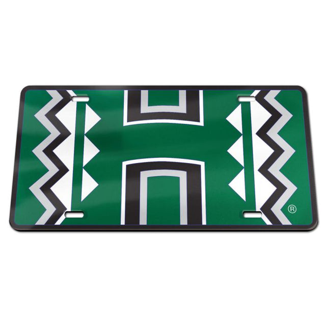 Hawaii Warriors MEGA Specialty Acrylic License Plate