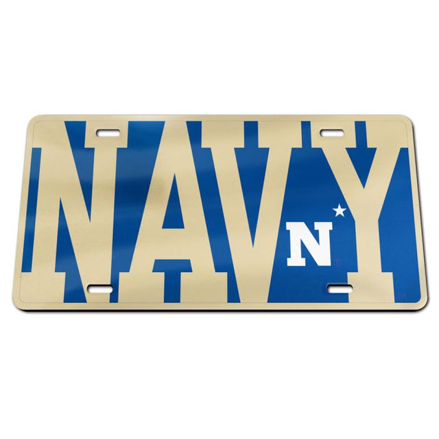 Navy Midshipmen MEGA Specialty Acrylic License Plate