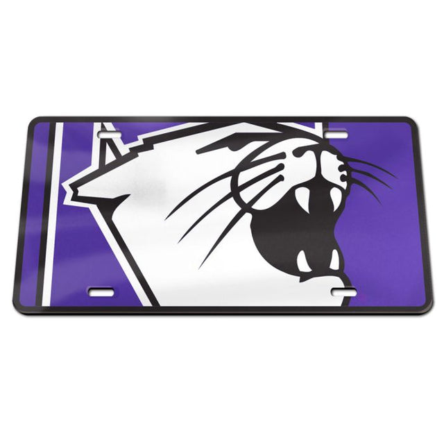 Northwestern Wildcats MEGA Specialty Acrylic License Plate