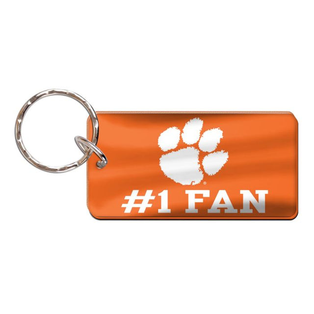 Llavero rectangular de los Clemson Tigers