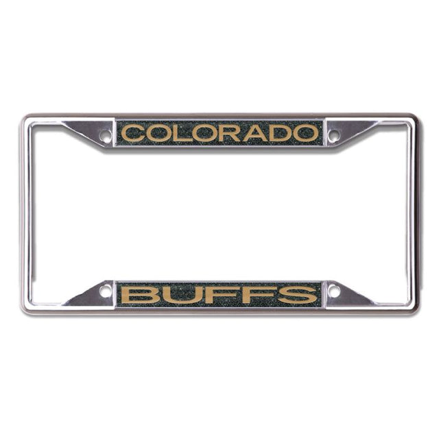 Colorado Buffaloes GLITTER BACKGROUND Lic Plt Frame S/S Printed