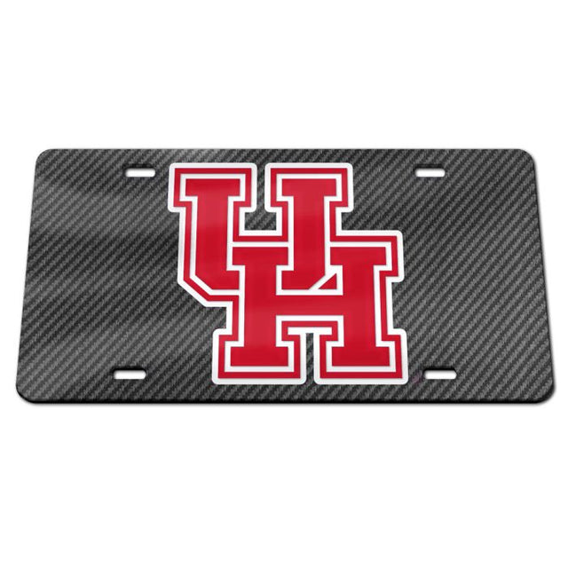 Matrícula acrílica especial de los Houston Cougars CARBON