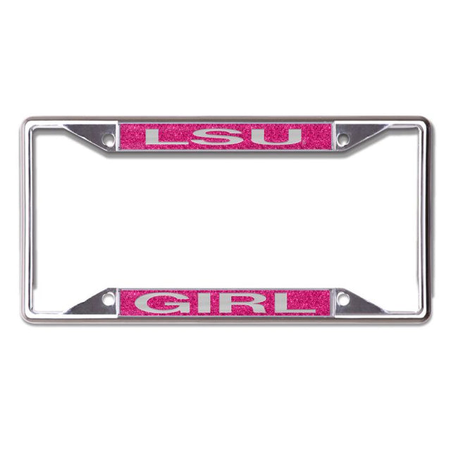 LSU Tigers FONDO BRILLANTE Licencia Plt Marco S/C Impreso