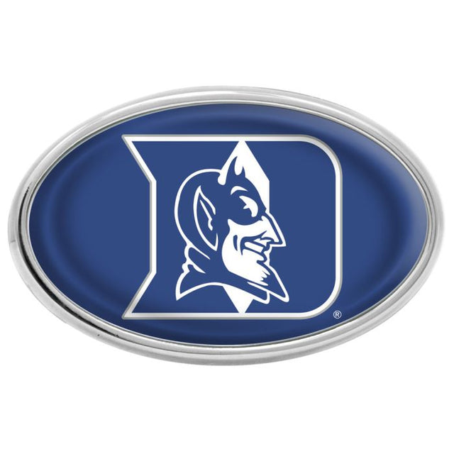 Emblema abovedado de metal cromado de los Duke Blue Devils