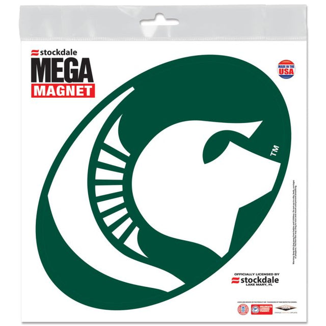 Imanes para exteriores MEGA de los Spartans de Michigan State, 12" x 12"