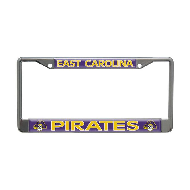 East Carolina Pirates Lic Plt Frame S/L Domed