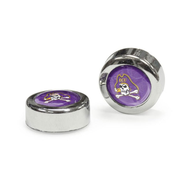 East Carolina Pirates Domed Screw Caps