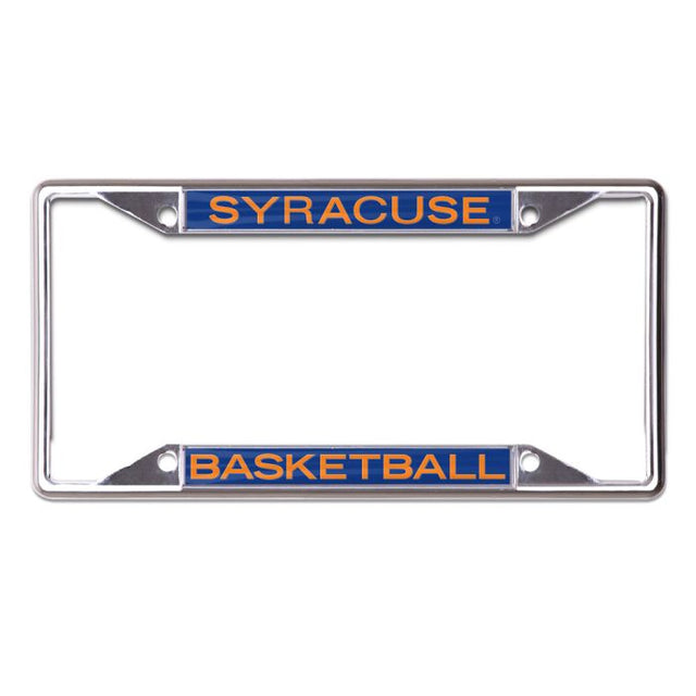 Syracuse Orange Lic Plt Frame S/S Printed