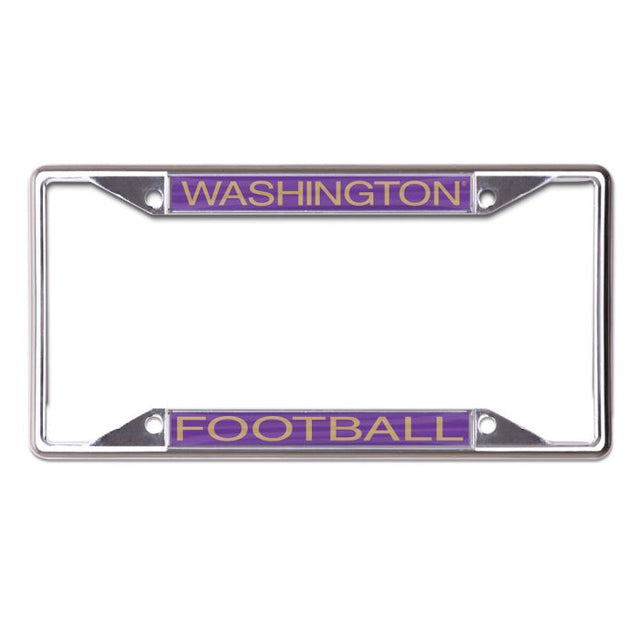 Marco de cuadros con licencia de Washington Huskies impreso en acero inoxidable