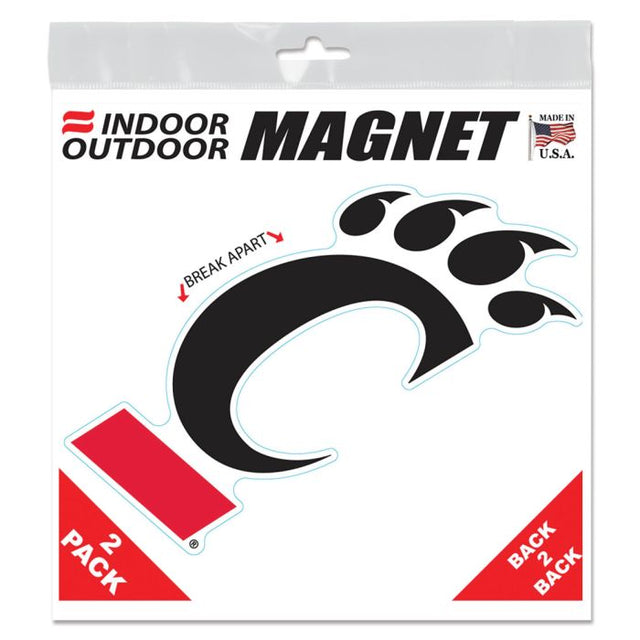 Imanes para exteriores de Cincinnati Bearcats de 6" x 6"