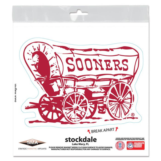 Imanes para exteriores de los Oklahoma Sooners, 6" x 6"