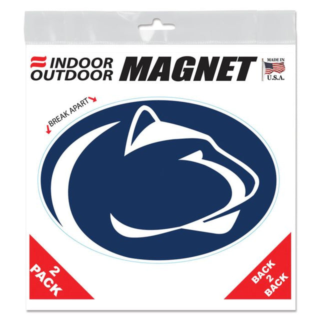 Imanes para exteriores de los Penn State Nittany Lions de 6" x 6"