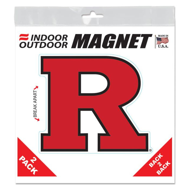 Imanes para exteriores de los Rutgers Scarlet Knights de 6" x 6"