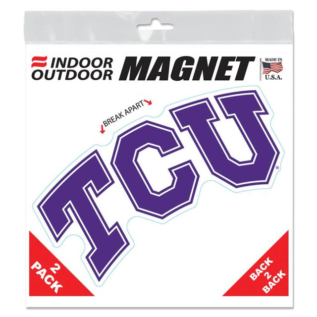 TCU Horned Frogs Outdoor Magnets 6" x 6"