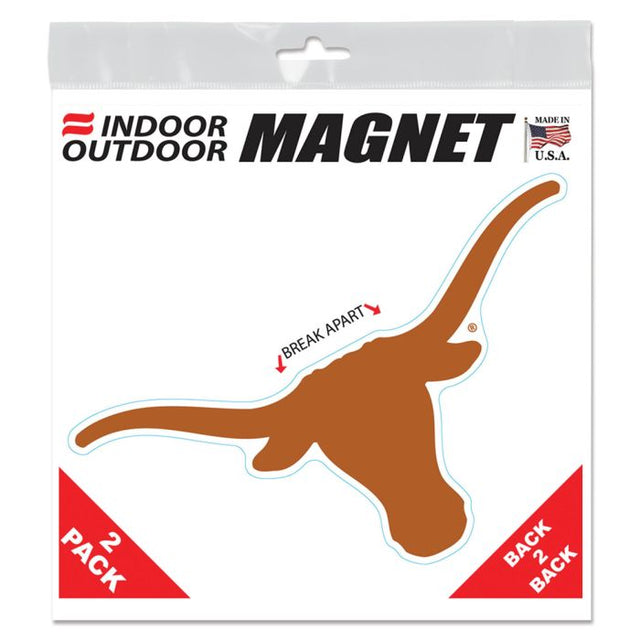 Imanes para exteriores de Texas Longhorns, 6" x 6"