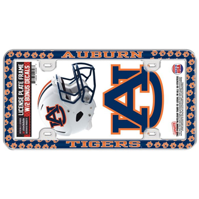 Auburn Tigers License Plate Thin Frame - Plastic w/Decal