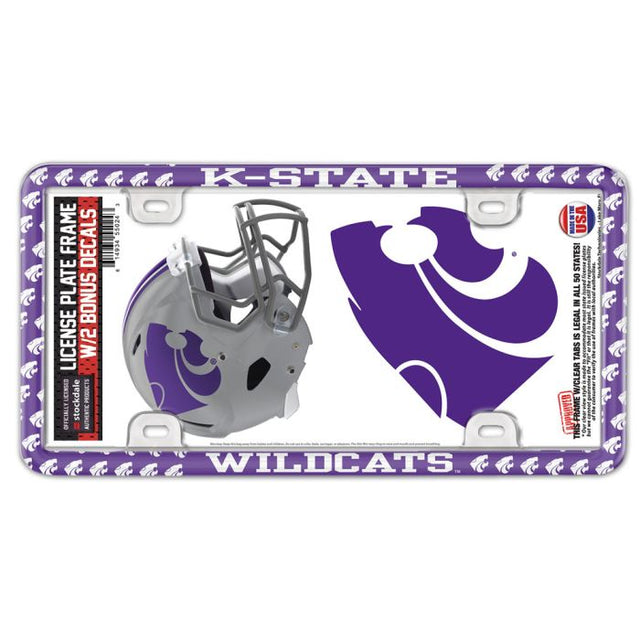 Kansas State Wildcats License Plate Thin Frame - Plastic w/Decal