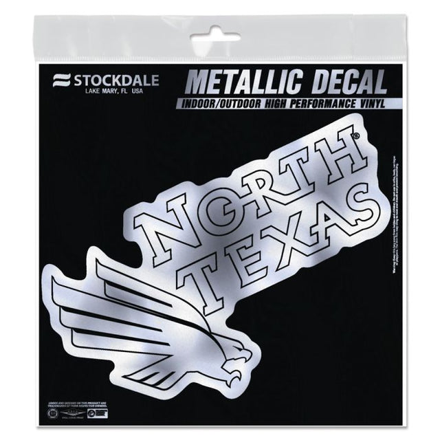 North Texas Mean Green Decal Metallic 6" x 6"