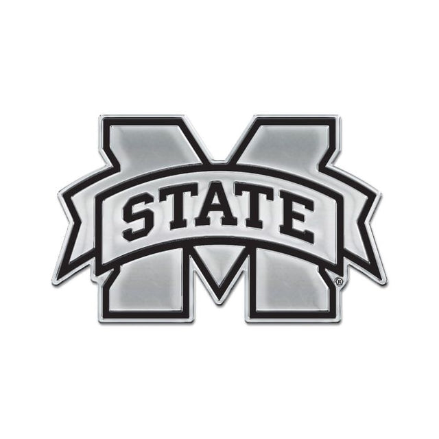 Emblema para automóvil de forma libre cromado de los Mississippi State Bulldogs