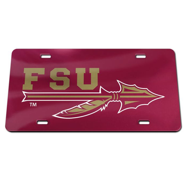 Florida State Seminoles Specialty Acrylic License Plate