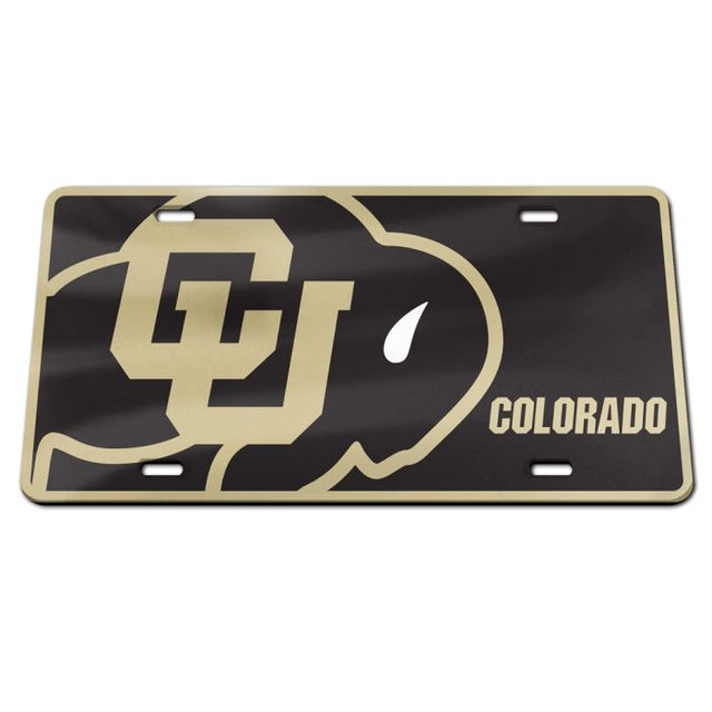 Matrícula especial acrílica MEGA de los Colorado Buffaloes