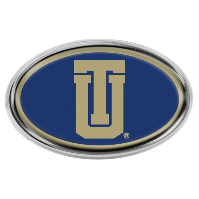 Emblema abovedado de metal cromado de los Tulsa Golden Hurricanes