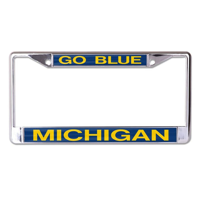 Michigan Wolverines Lic Plt Frame S/L Printed