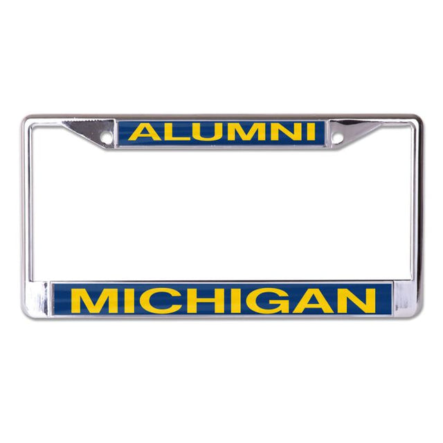 Marco de licencia de Michigan Wolverines, talla S/L, impreso