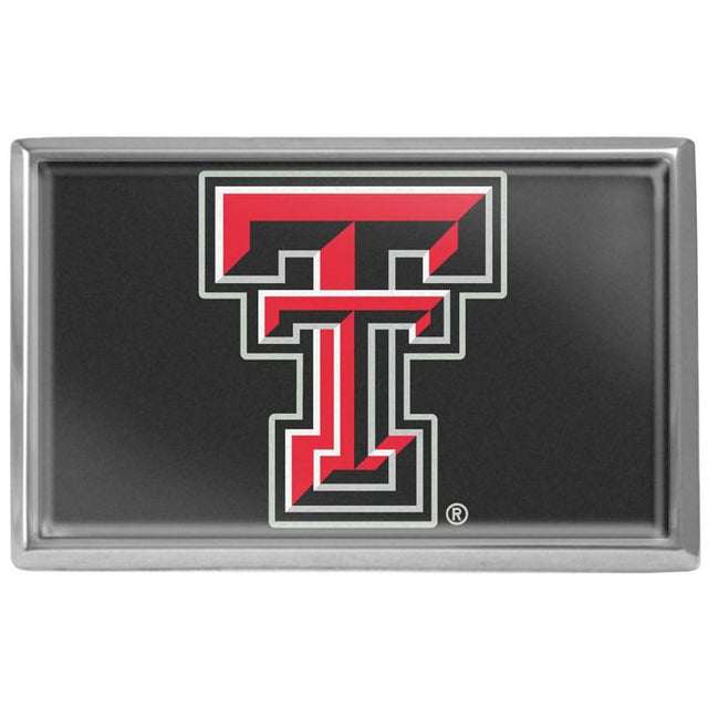 Emblema abovedado de metal cromado de los Texas Tech Red Raiders