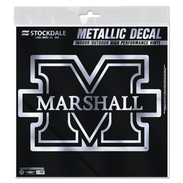 Marshall Thundering Herd Decal Metallic 6" x 6"