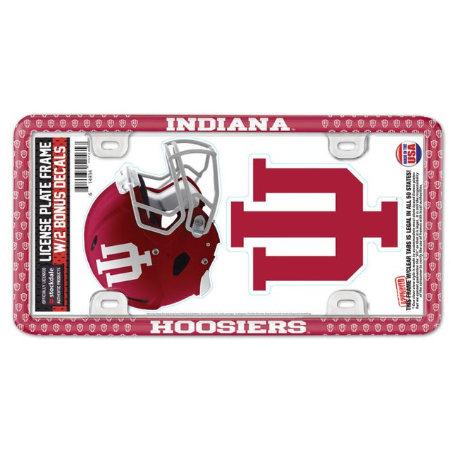 Indiana Hoosiers License Plate Thin Frame - Plastic w/Decal