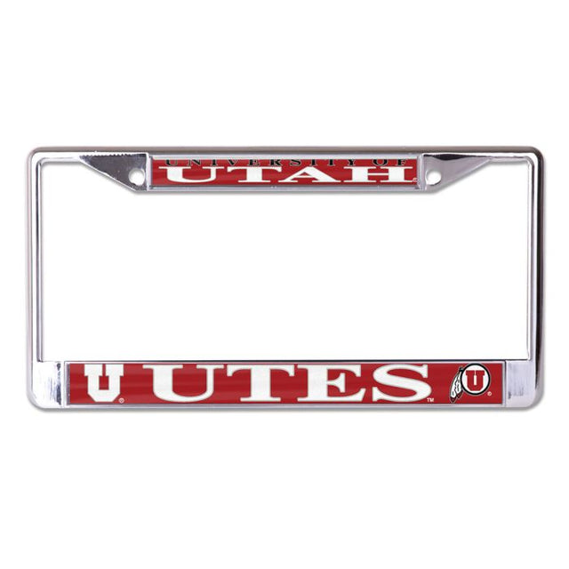 Utah Utes Lic Plt Frame S/L Domed